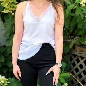 White lace camisole